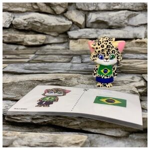 Brazil Ryan’s World Tour Travel Mystery Micro Figure Sticker Jag Lexa Doll Toy